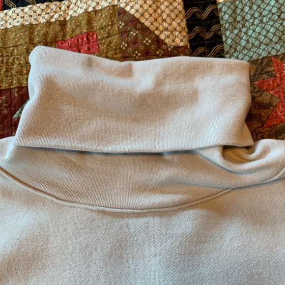 Oak + Fort cropped turtleneck oversized cream Small - Picture 4 of 11